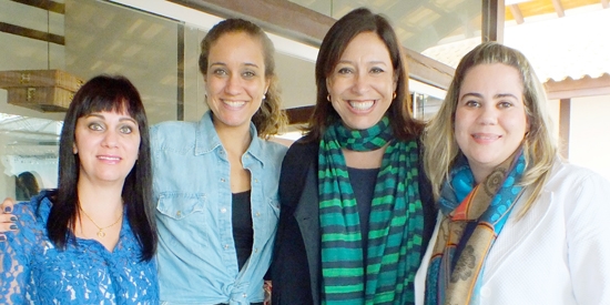 Elegantes e catalogadas flagramos: empresária Vanessa Magrin, Eleonora Querino Chehoud Duarte, profa. Eliane Querino Chehoud e arquiteta Fernanda Nogueira